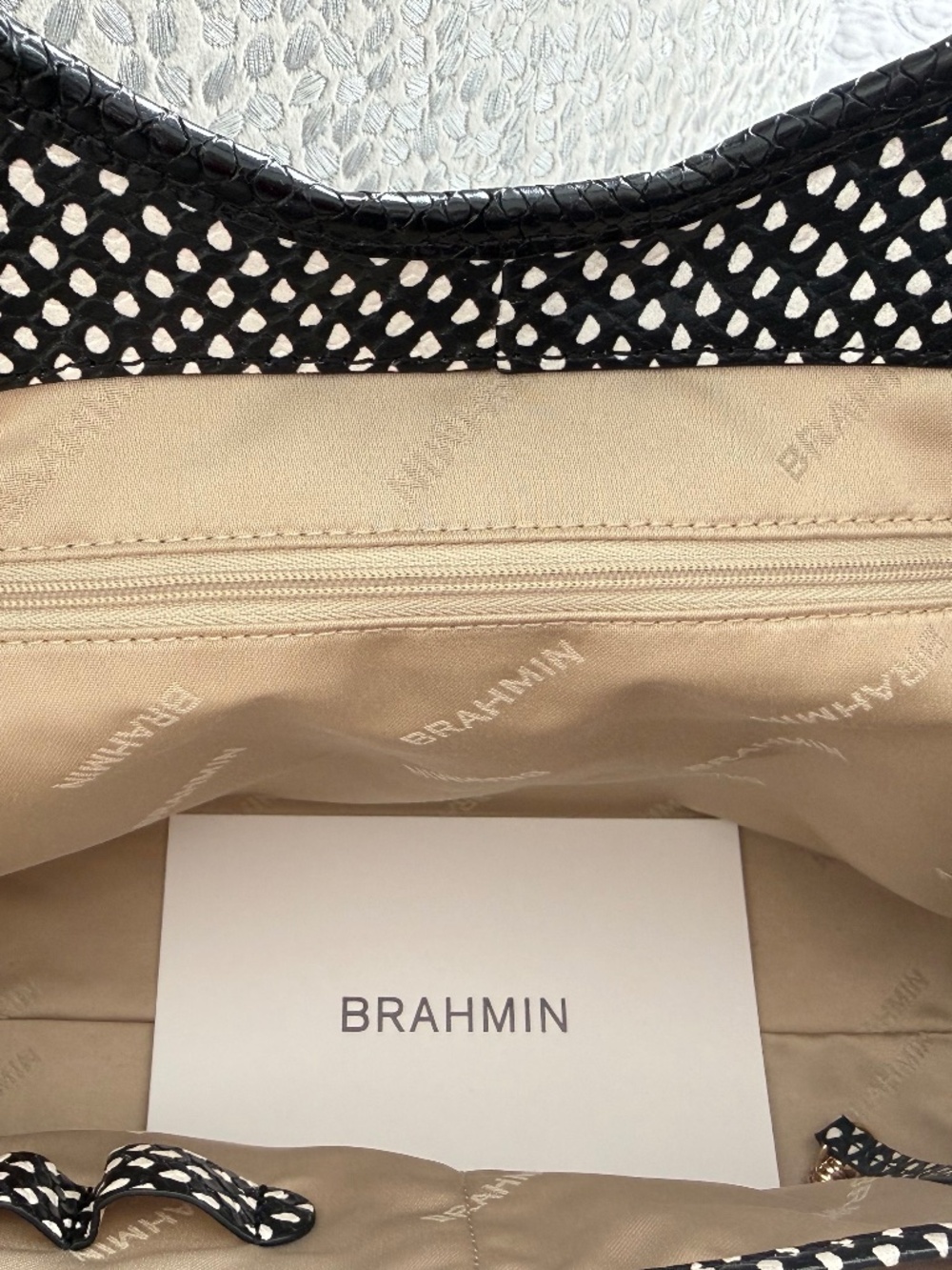 Brahmin Melora bag in Black and White - "Everlasting Glorieta" NWT - Picture 6 of 13